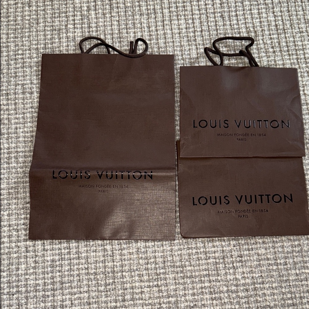 Louis Vuitton Dark Brown Shopping Bags